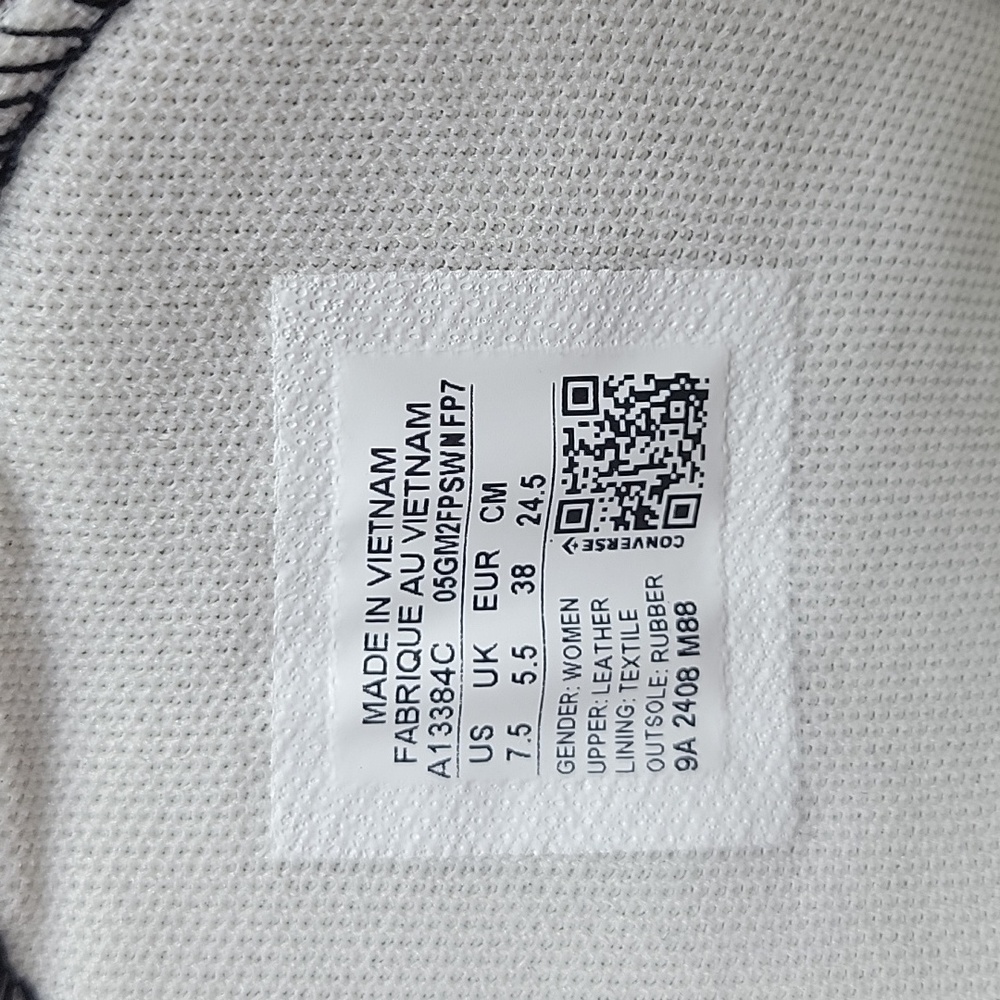 Converse Black and White High-Top Sneakers - Picture 12 of 14